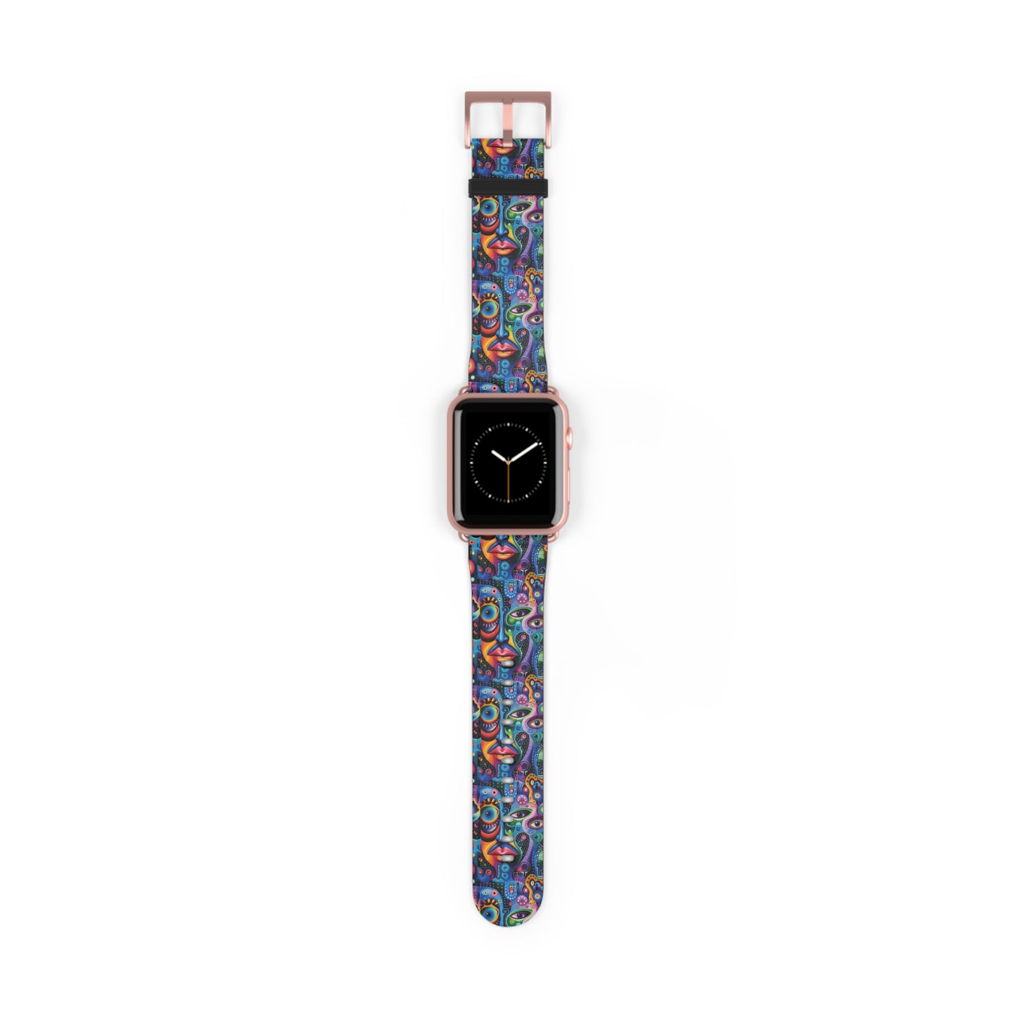Psychedelic Visions Colorful Artful Watch Band - Unique Design for Fashion Lovers.