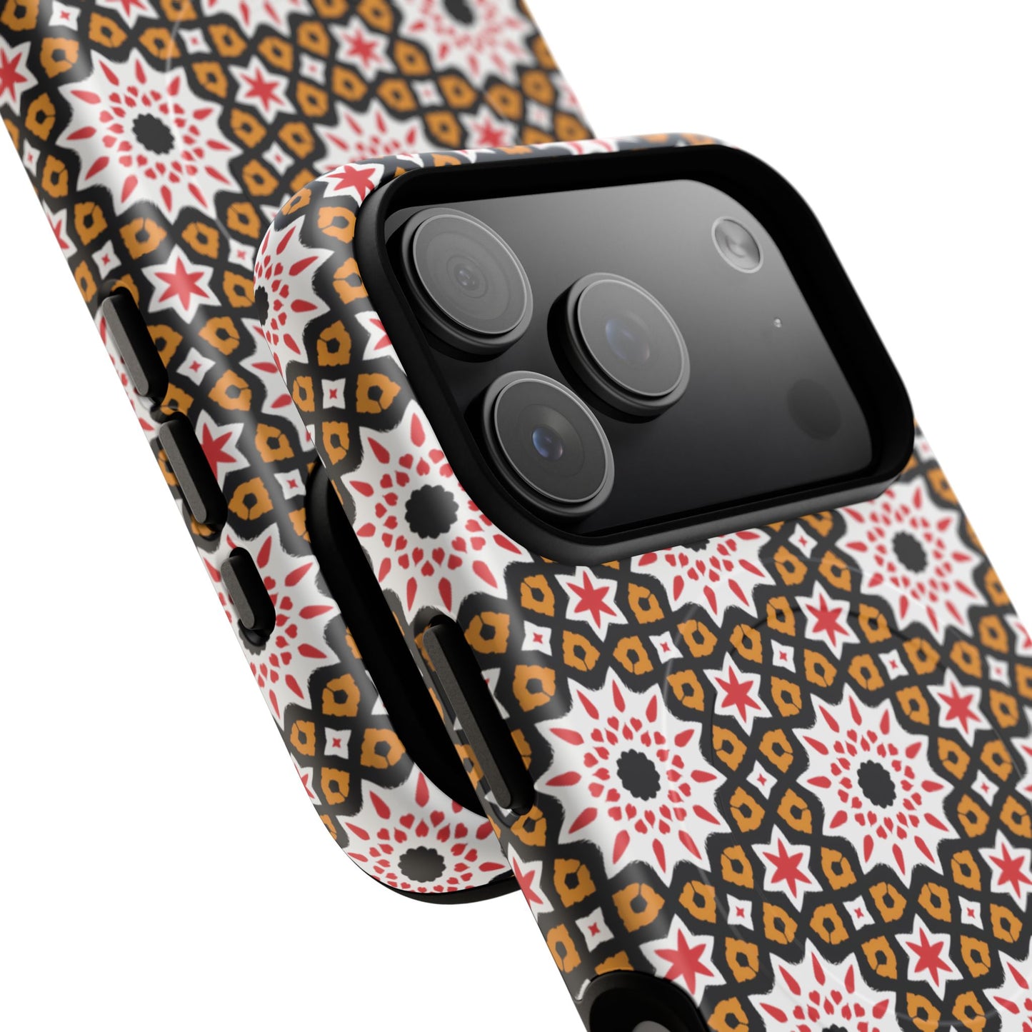 Bohemian Patterned Tough Magnetic Cases, Unique Phone Protection, Stylish Phone Cover, Gift for Trendsetters, Vibrant Designs
