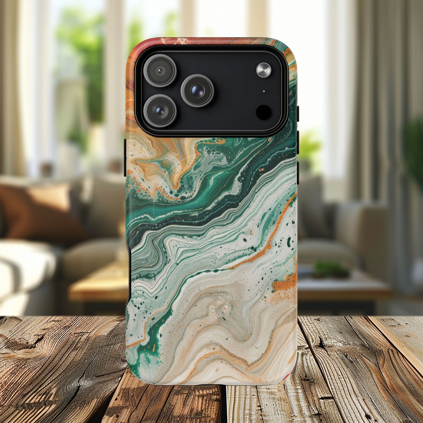 Stylish Tough Acrylic Magnetic iPhone Cases for Everyday Protection, Marble Design, Unique Gifts for Tech Lovers, Holiday Essentials