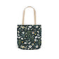 Daisy Delight Floral Canvas Tote Bag with 5-Color Straps | Eco-Friendly Shopping Bag
