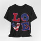 Patriotic Love Unisex Jersey Short Sleeve Tee