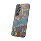 Phone Case — Colorful Abstract Faces Clear Impact-Resistant Case