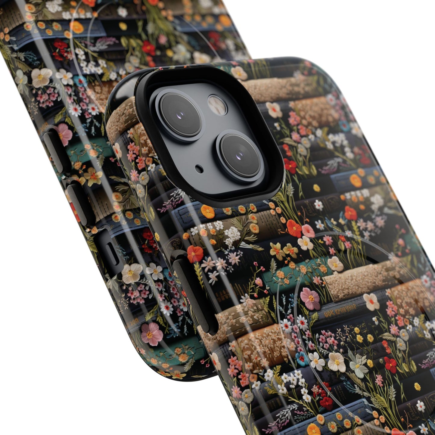 Floral Library Dreams Tough iPhone Magnetic Cases, Stylish Protective Cover, Customizable Gift for Nature Lovers, Festive Accessory for iPhone