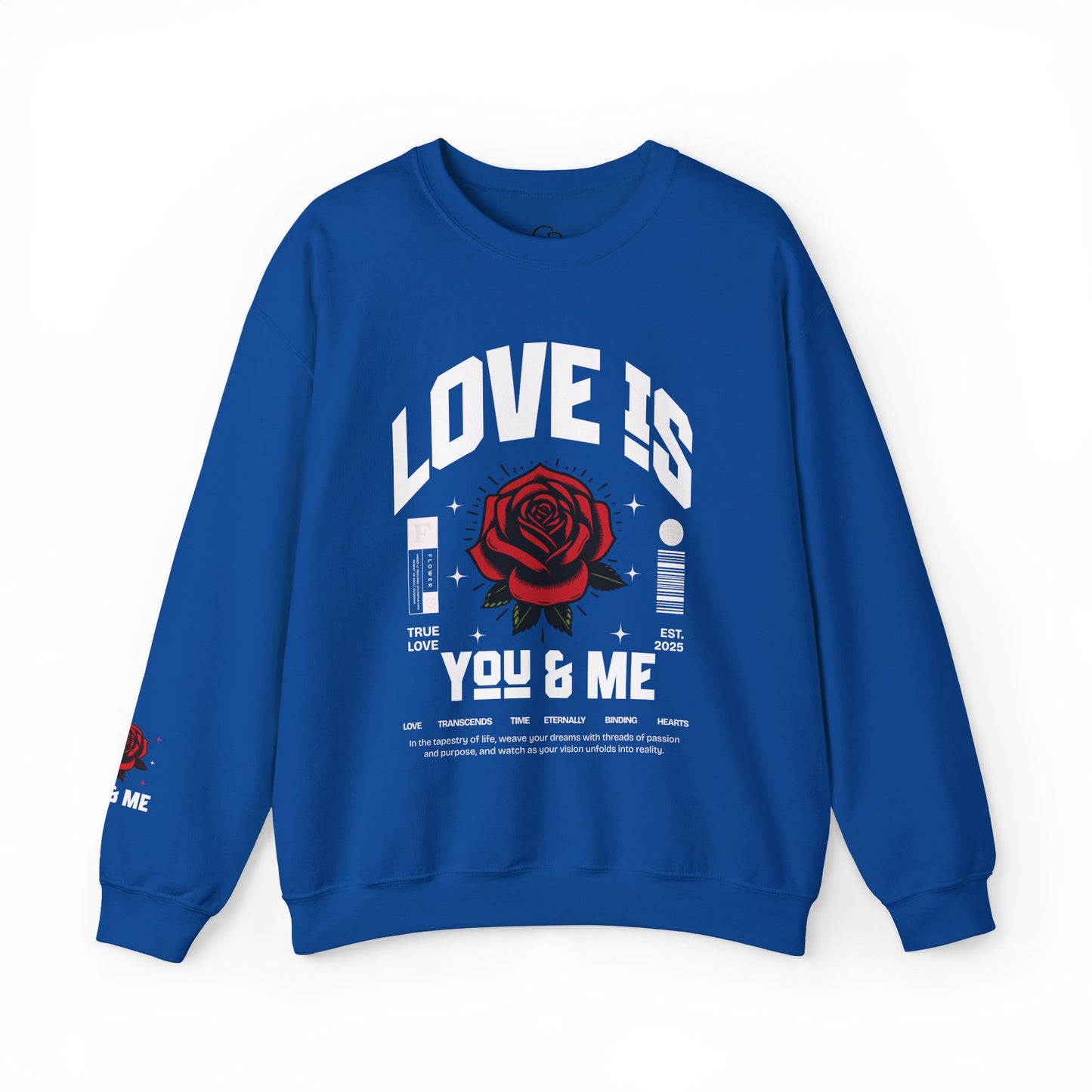 You and Me Unisex Heavy Gildan Blend™ Crewneck Sweatshirt.