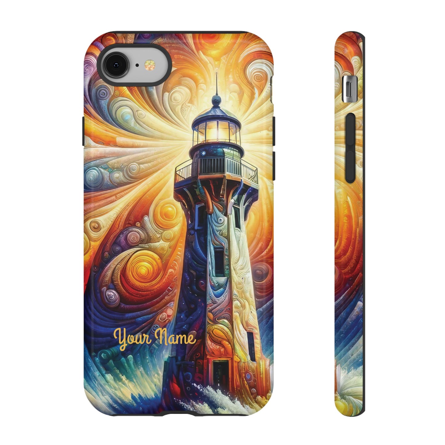 Personalized Cosmic Beacon iPhone Tough Cases, Gift for Him/Her.