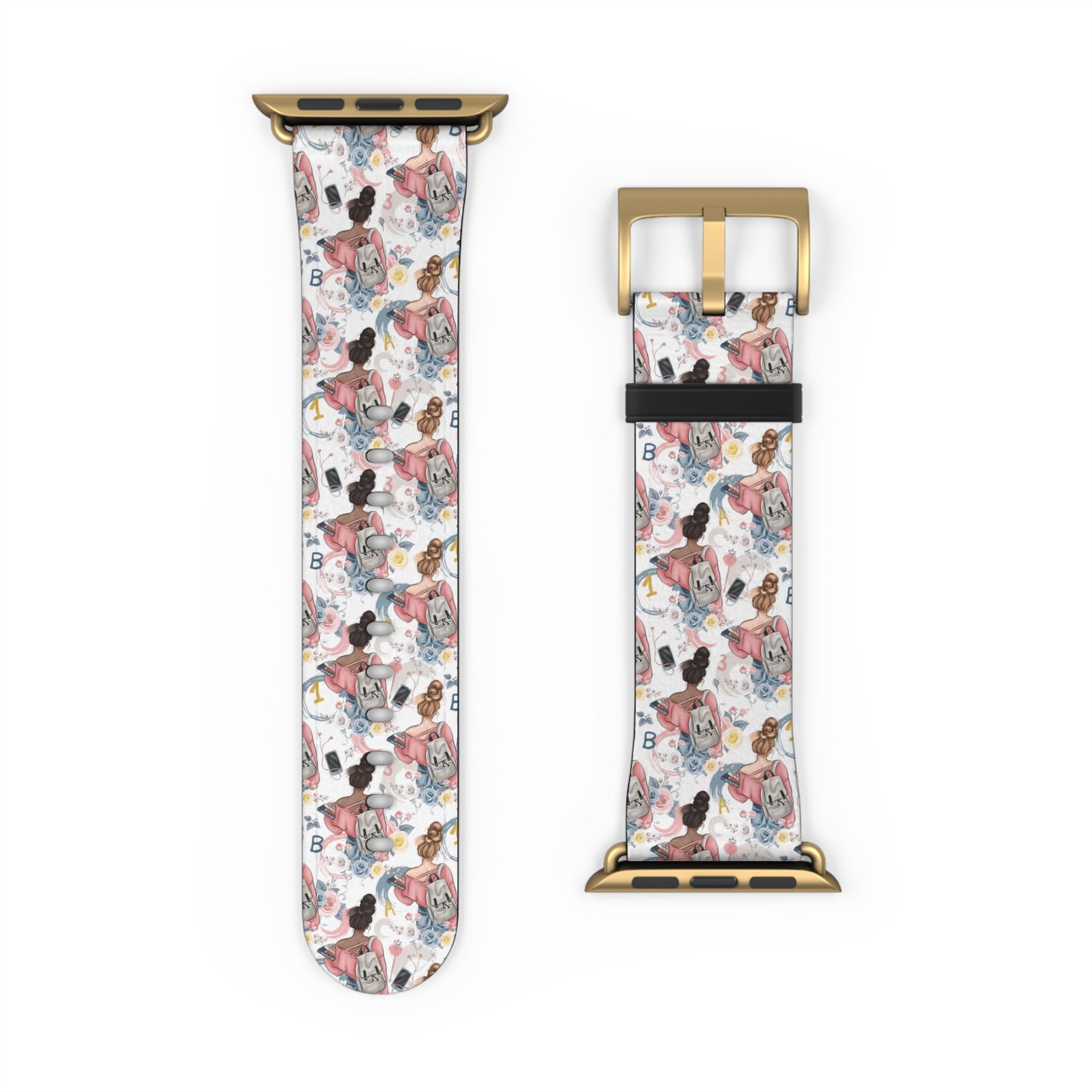 Study Chic Floral Watch Band | Stylish Accessory for Everyday Wear & Gifts.