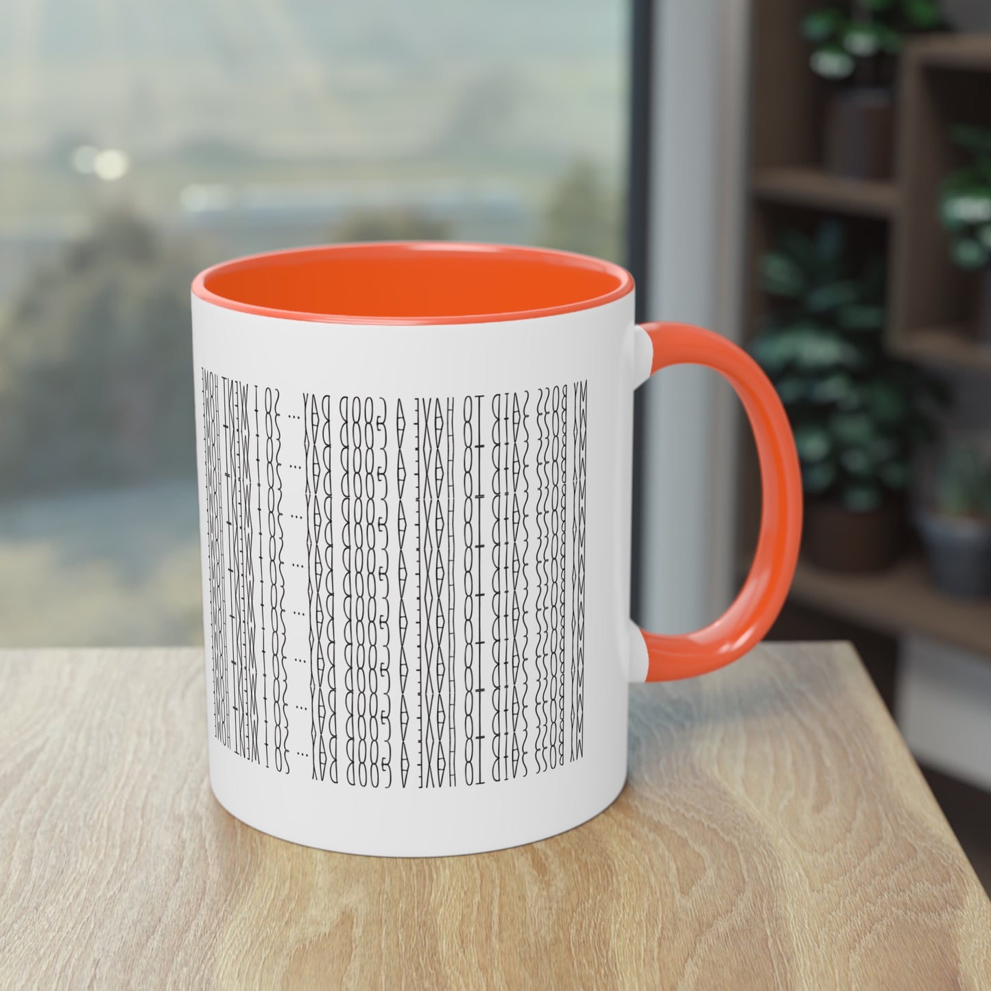 Two Tone Funny Hidden Message Mug - “My Boss said to have a good day… so I went home.”- Viral Optical Illusion Mug - Secret Sarcastic Work Message - Dishwasher Safe, Unique Gifts for Coffee Lovers, Home & Office Decor, Holiday Present.