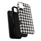 Black and White Gingham Phone Case, Tough Magnetic Cases, Stylish Phone Cover, Gift for Her, Trendy Phone Accessory, Checkered Print