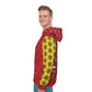 That Ugly Christmas Men's Hoodie with All-Over Print Design - Silky Smooth Polyester Fabric