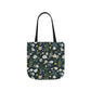 Daisy Delight Floral Canvas Tote Bag with 5-Color Straps | Eco-Friendly Shopping Bag