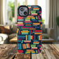 Colorful Book-Themed Phone Case, Literary Gift, Tough Magnetic Case, Book Lover’s Accessory, Phone Protection, Reading Enthusiast