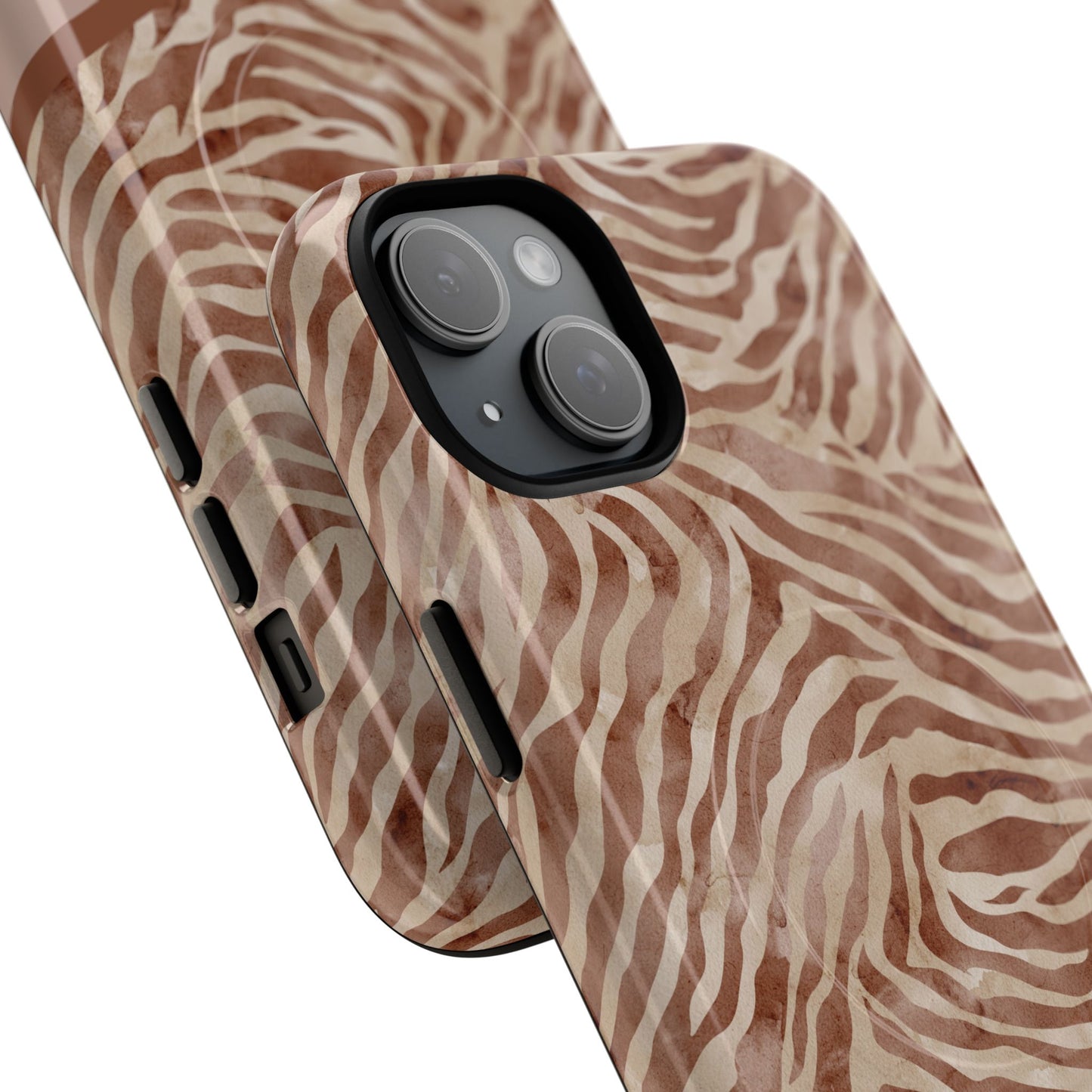 Personalized Zebra Print - Tough MagSafe® Magnetic Cases for Stylish Protection, Gifts for Wildlife Lovers, Trendy Accessories iPhone® 13, 14, iPhone 15, iPhone 16, iPhone 17, Pro, Pro Max, Plus Cases.