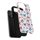 Patriotic Coquette Tough iPhone Magnetic Case, Stylish Gift for Her, Summer Celebrations, Cute Bow Design