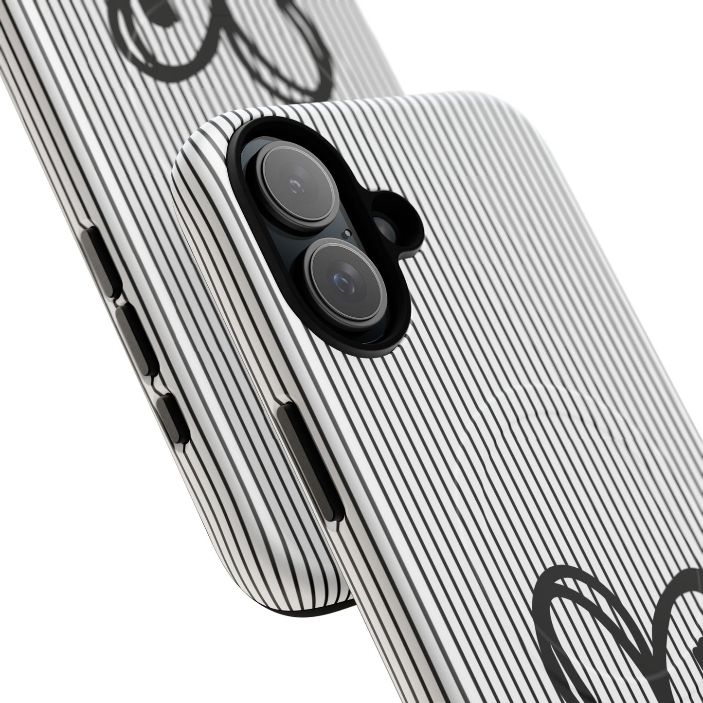 Tough Magnetic Phone Case with Heart & Cross Design, Durable Phone Cover, Unique Gift for Her, Stylish Accessory, Everyday Use