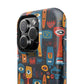Personalized Colorful Abstract Faces Clear Impact-Resistant Case