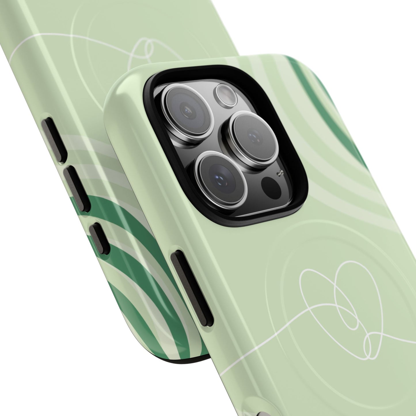 Loving Lines Tough iPhone Magnetic Cases, Eco-Friendly Gift, Birthday Present, iPhone 14, iPhone 15, iPhone 16, Pro, Pro Max, Plus MagSafe Protection Case.