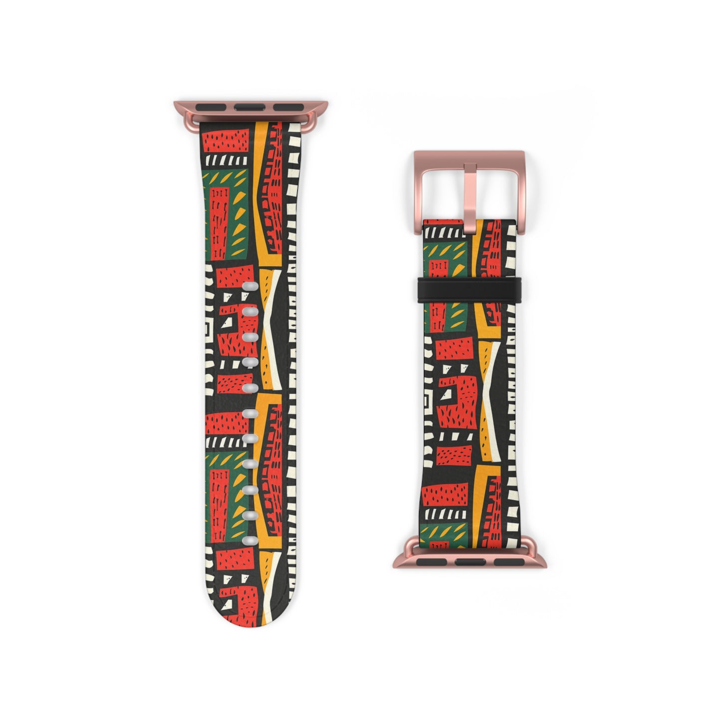 Tribal Harmony Colorful Geometric Watch Band - Vibrant Accessory for Style Lovers