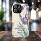 Delight yourself in the Lord Psalm 37:4, Inspirational Gift, iPhone Magnetic Case Scripture, Floral Bible Verse, MagSafe® iPhone® Tough Case, iPhone 14, iPhone 15, iPhone 16, Pro, Pro Max, Plus.