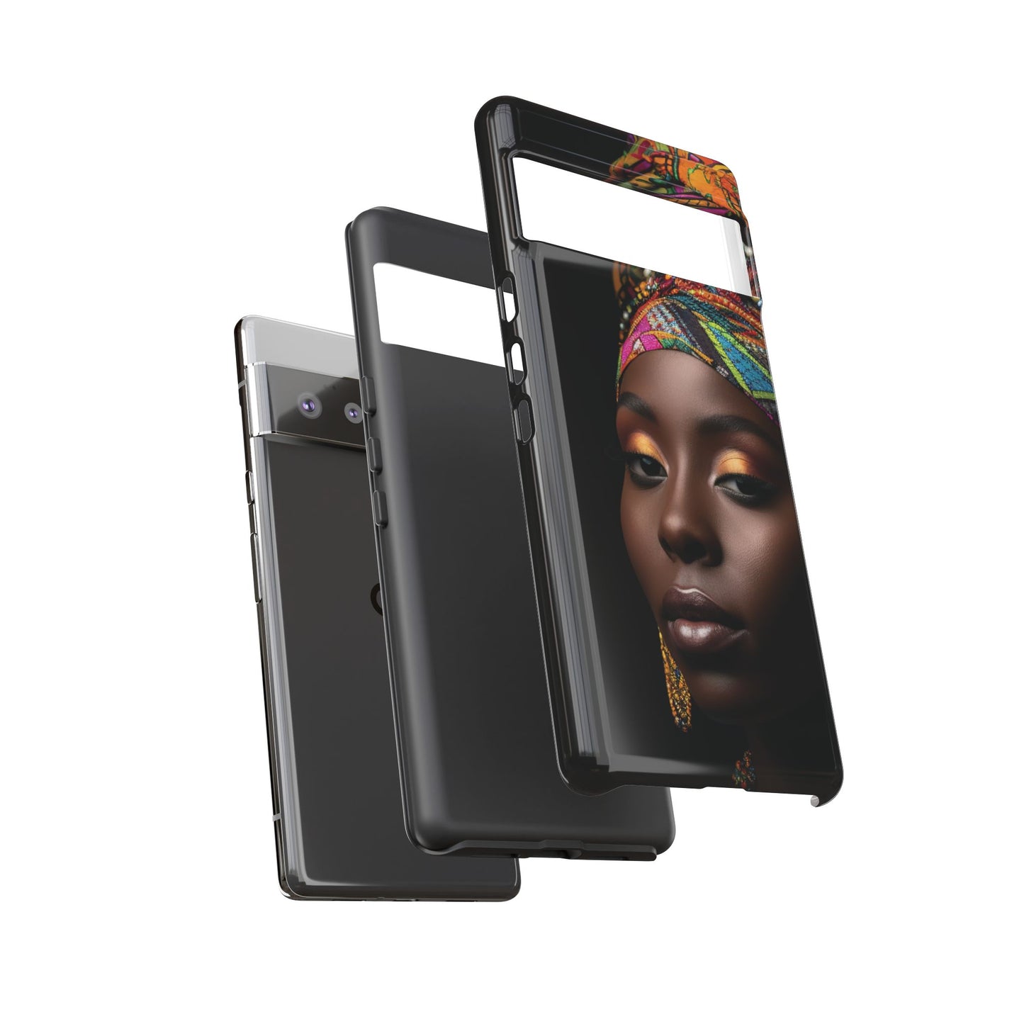 Regal Reflections: African Majesty Tough Google Pixel, iPhone and Samsung Cases.