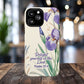 Delight yourself in the Lord Psalm 37:4, Inspirational Gift, iPhone Magnetic Case Scripture, Floral Bible Verse, MagSafe® iPhone® Tough Case, iPhone 14, iPhone 15, iPhone 16, Pro, Pro Max, Plus.