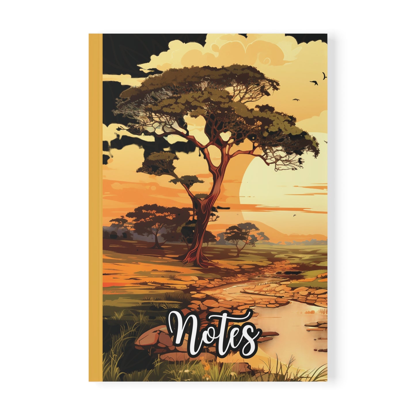 Exquisite A5 Softcover Notebook, Jungle Scene Artwork, Ideal for Note-Taking, Journaling, Gifts, Teacher Supplies.