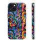 Psychedelic Visions Colorful Art iPhone Case - Tough Cases with Vibrant Abstract Design