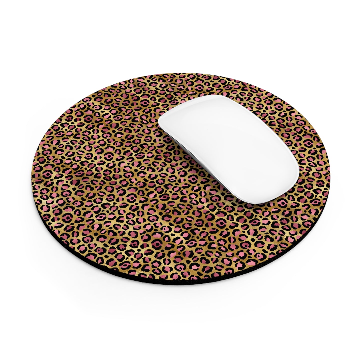 Leopard Luxe Print Mouse Pad - Stylish Desk Accessory for Animal Lovers