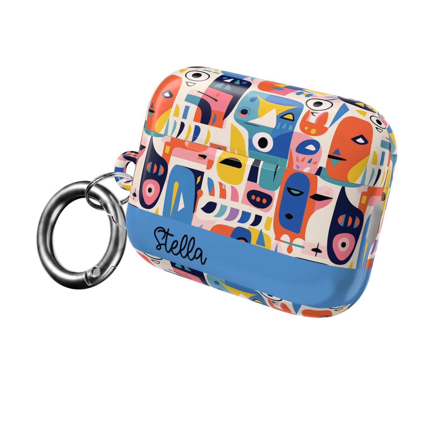 Personalized Abstract Art AirPod Case — Colorful Custom Name/Affirmation Design