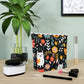 Whimsical Feline Garden Cotton Cosmetic Bag