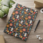 Whimsical Feline Garden Hardcover Notebook with Puffy Covers