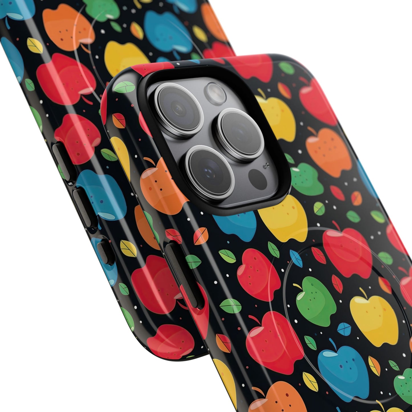 Apple Orchard Pop Magnetic iPhone Case, Tough iPhone Cover, Fun Cell iPhone Accessory, Gift for Kids, Gift for Teachers, Vibrant Tech Protection