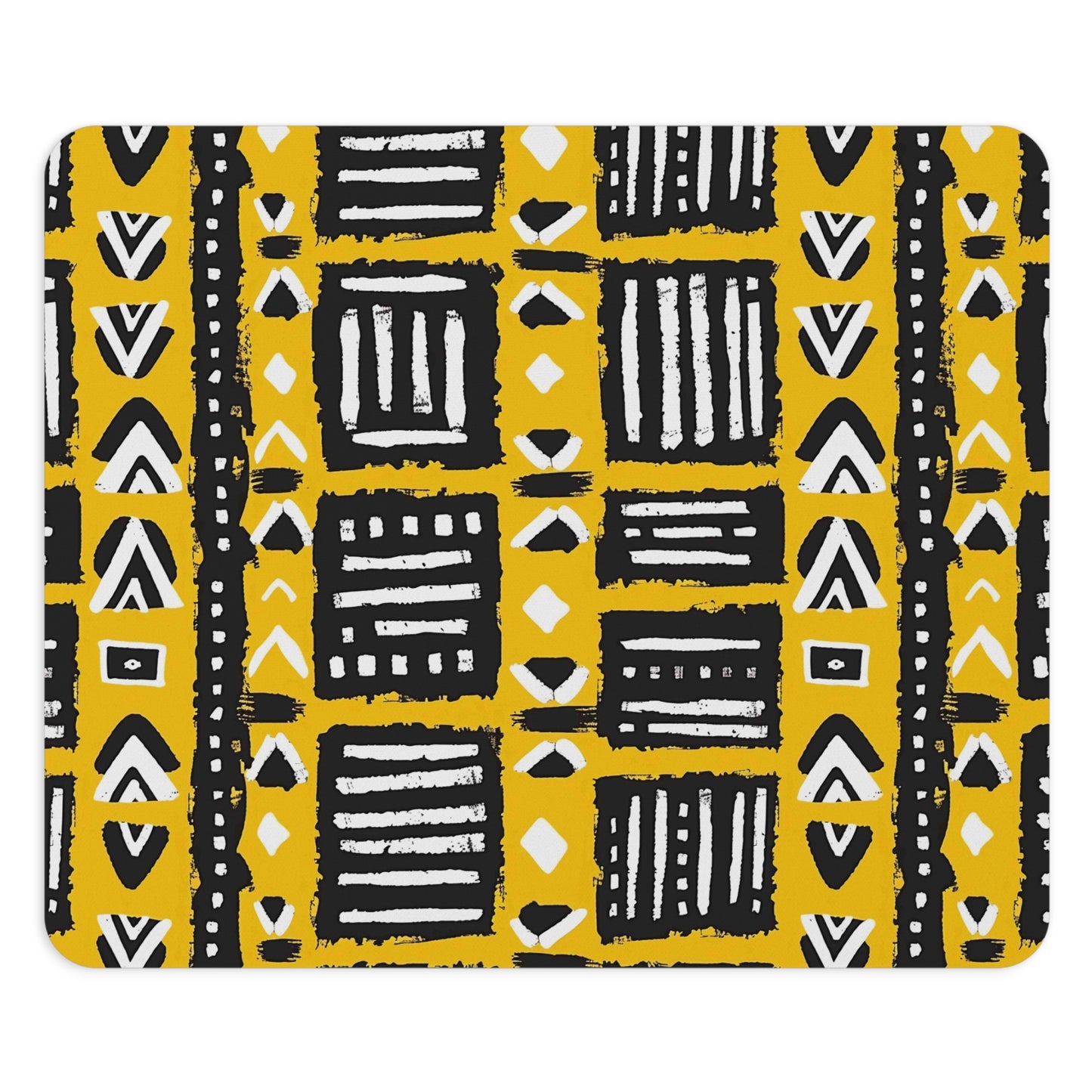 Tribal Vibes Trendy Geometric Mouse Pad - Stylish Desk Accessory for Home or Office