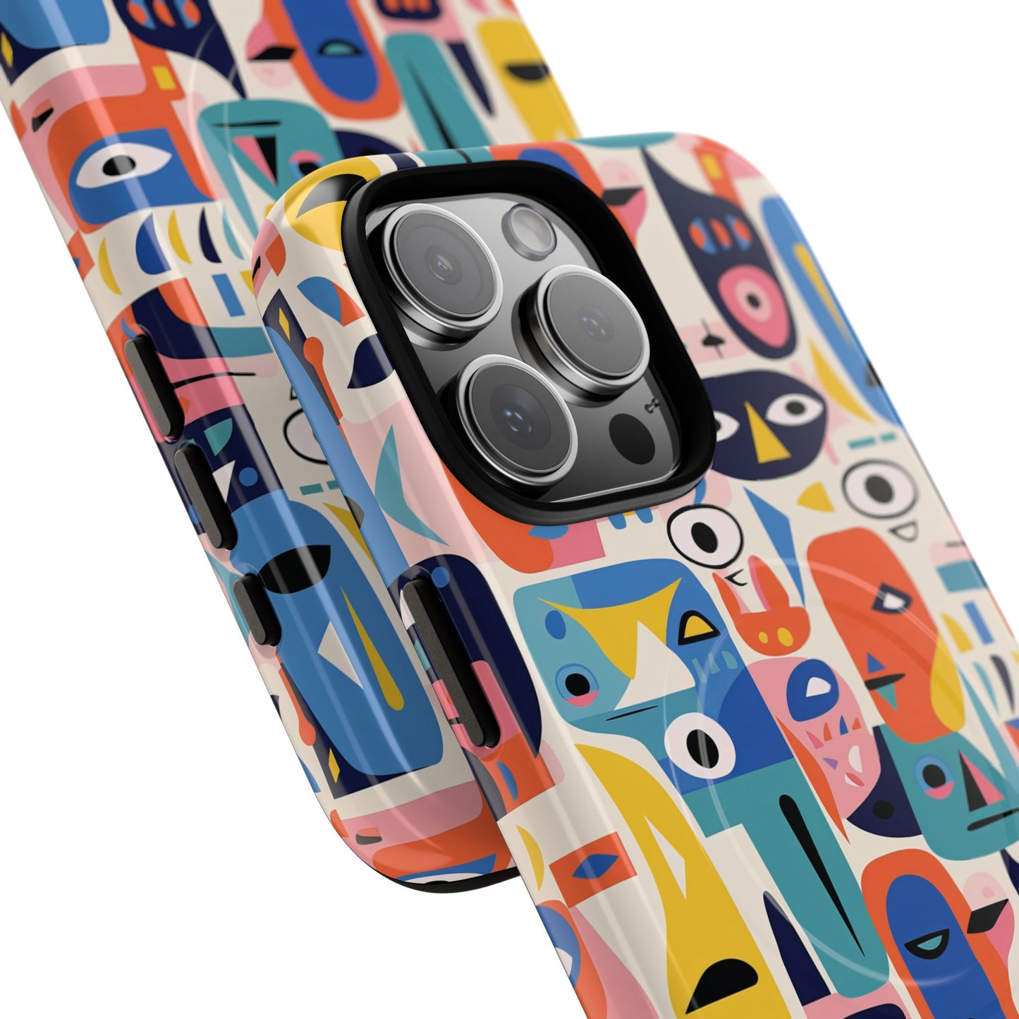 Vibrant Phone Case,  Magnetic iPhone Cover, Colorful Abstract Protection, Trendy Gift, Unique Tech Accessory, Art Phone Case