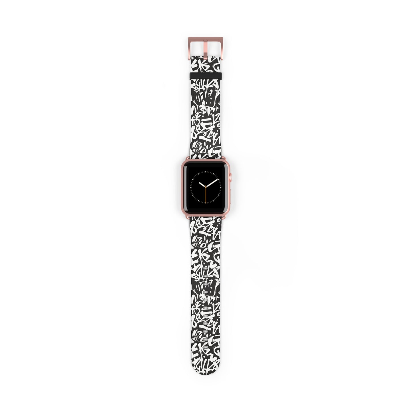 Urban Graffiti Print Watch Band - Trendy Accessory for Everyday Use,