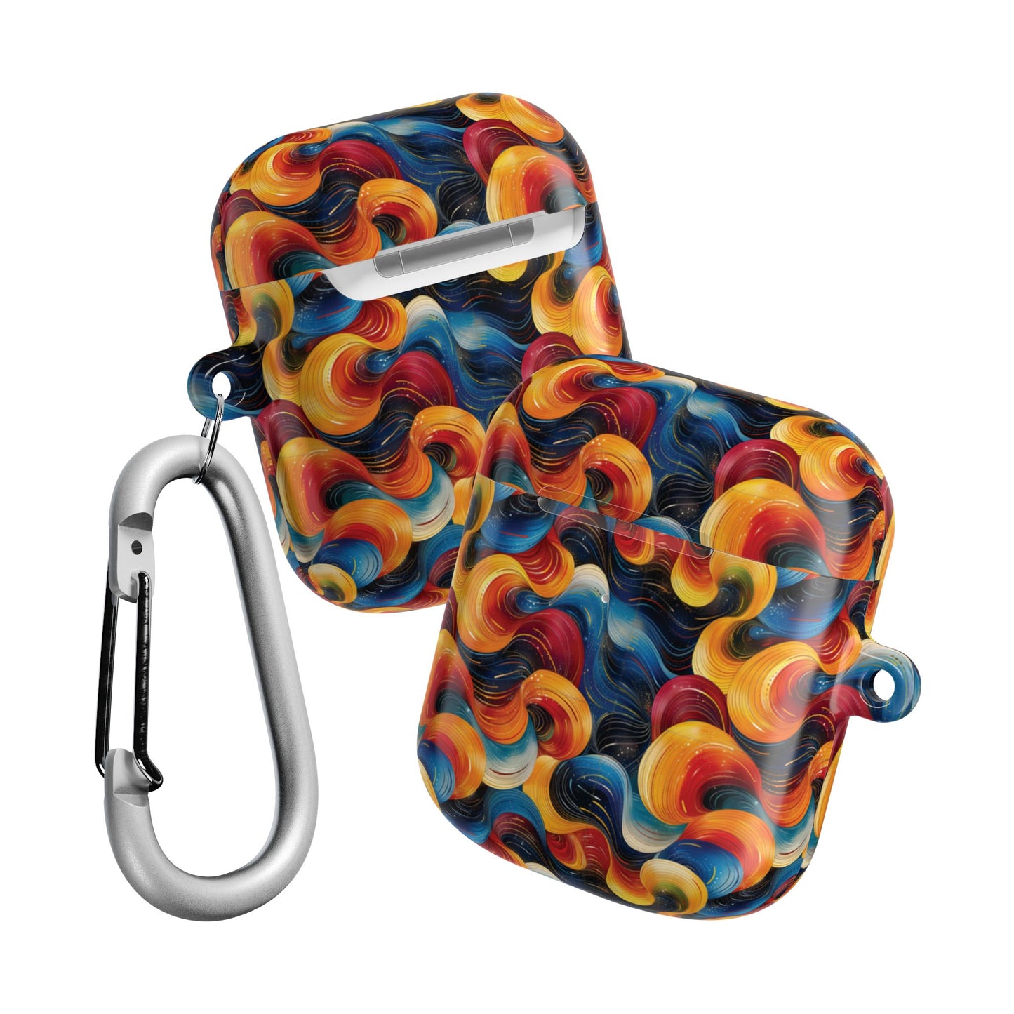 Cosmic Swirl AirPod Case - Colorful Protective Cover for Music Lovers