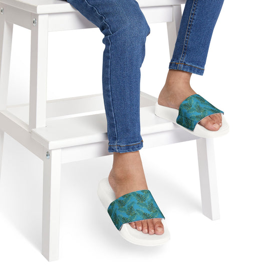 Tropical Bliss Turquoise Youth Removable-Strap Sandals