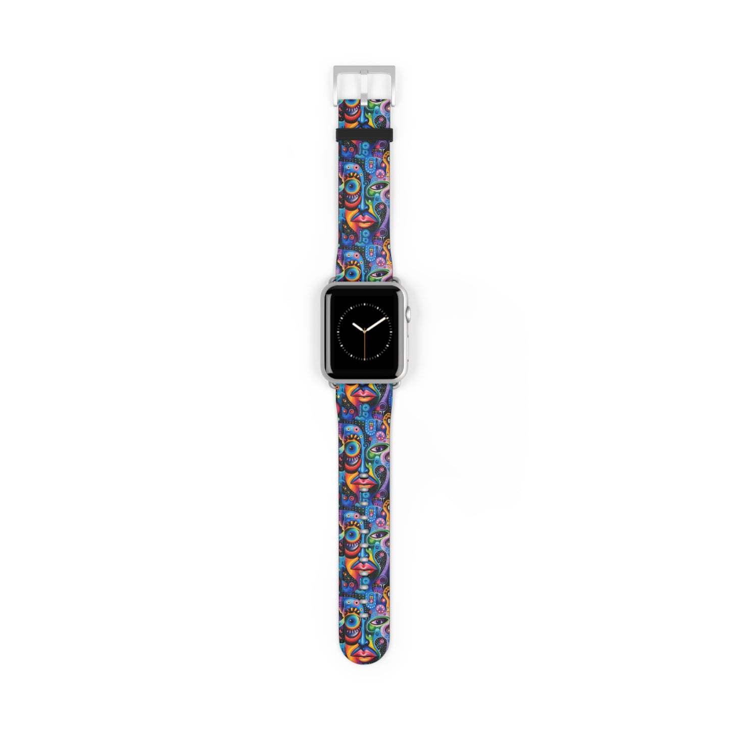 Psychedelic Visions Colorful Artistic Watch Band - Vibrant Design for Unique Style.