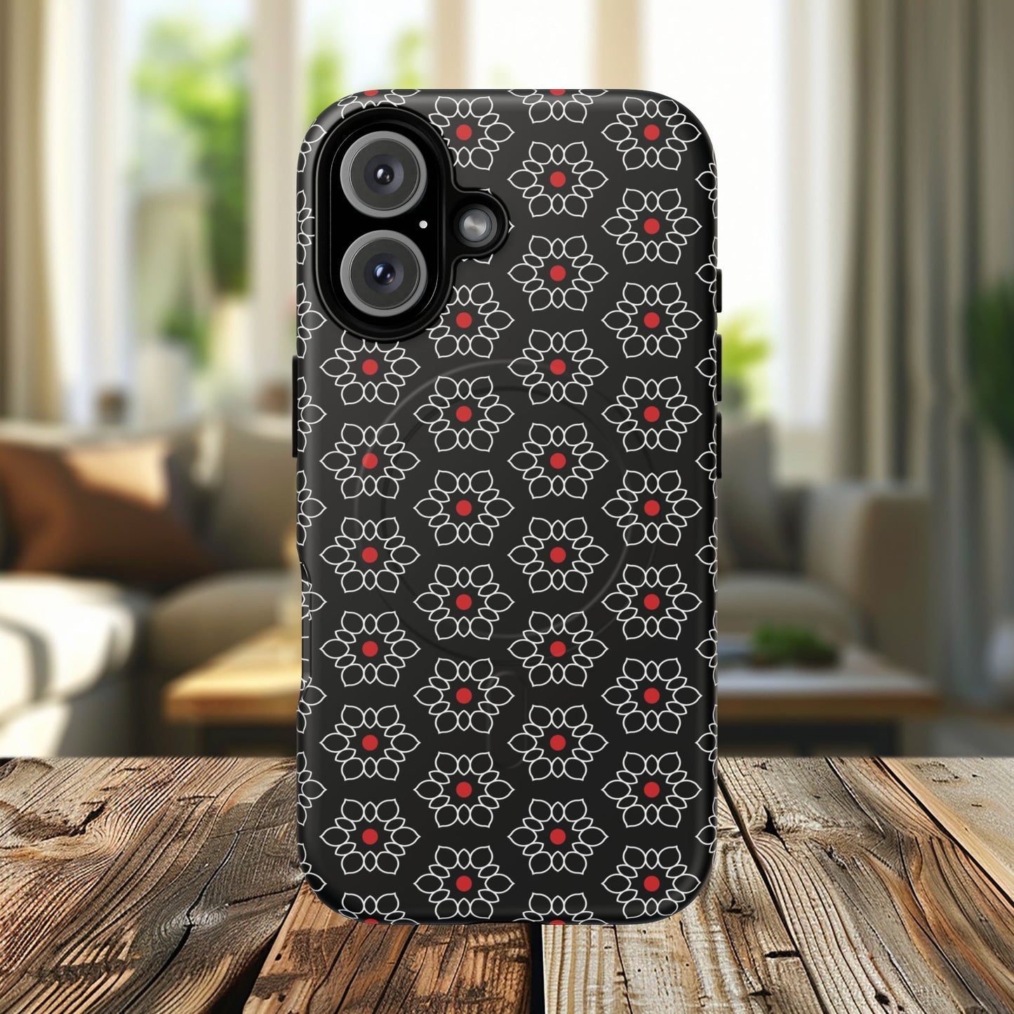 Floral Power Magnetic Tough iPhone Cover | Tough iPhone Cover, Floral Design, Custom iPhone Accessory, Gift for Her, iPhone Case