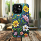 Flower Garden Stained Glass Phone Case, Tough Magnetic Cases, Floral Phone Cover, Durable Phone Accessories, Spring Gift, Birthday Present
