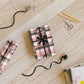 Personalized Photo Plaid Wrapping Paper Roll — Custom Face Gift Wrap