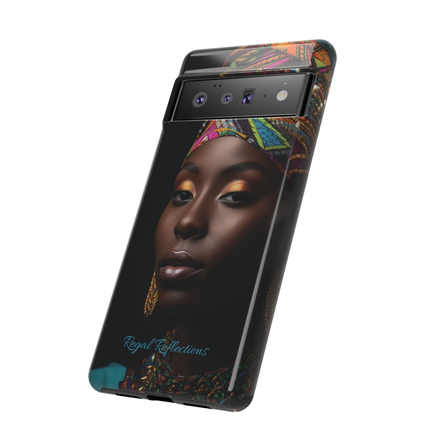 Regal Reflections: African Majesty iPhone, Samsung and Google Tough Phone Cases.