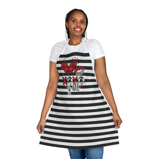 Striped Love You Chef's Apron