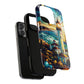 Stained Glass Lighthouse Phone Case - Tough Magnetic Cases, Unique Gifts for Nature Lovers, Beach Vibes, Travel Accessories, Coastal Decor
