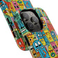 Vibrant Art Magnetic Phone Case, Colorful Protector, Unique iPhone Case, Gift for Artists, Trendy Tech Accessory