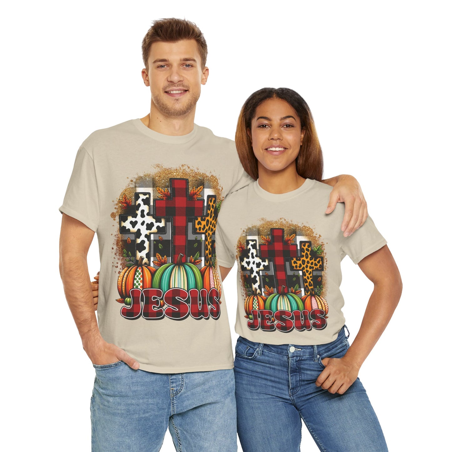 Faithful Harvest Cross Unisex Heavy Cotton Tee