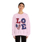 Patriotic LOVE Unisex Heavy Blend™ Crewneck Sweatshirt