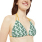 White Tropical Bliss Strappy Bikini Set (AOP)