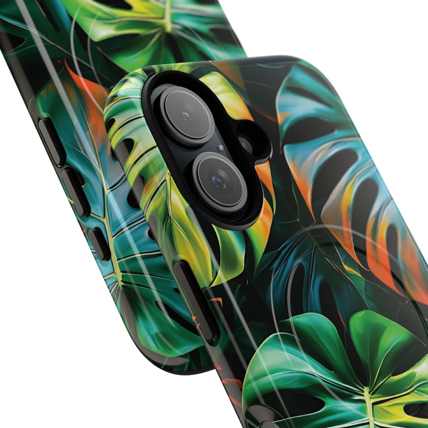 Tropical Leaf Phone Case | Tough Magnetic Cases, iPhone Accessories, Gift for Him/Her, Phone Protection, Summer Style, Trendy Design