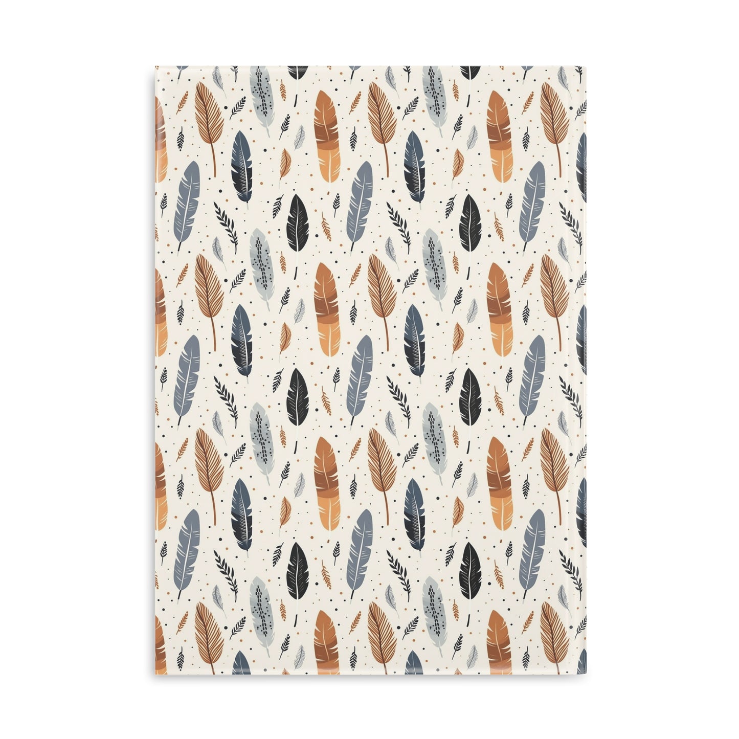 Whispering Feathers Hardcover Notebook with Puffy Covers