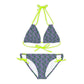 Purple Tropical Bliss Strappy Bikini Set (AOP)- (PY)